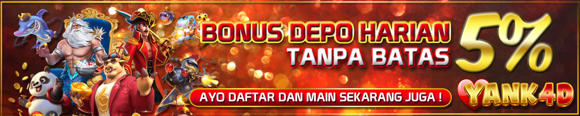 BONUS DEPOSIT HARIAN 5%